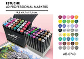 ESTUCHE LUXURY CANVAS GAMA ARTIST 40 COLORES | ROYMART